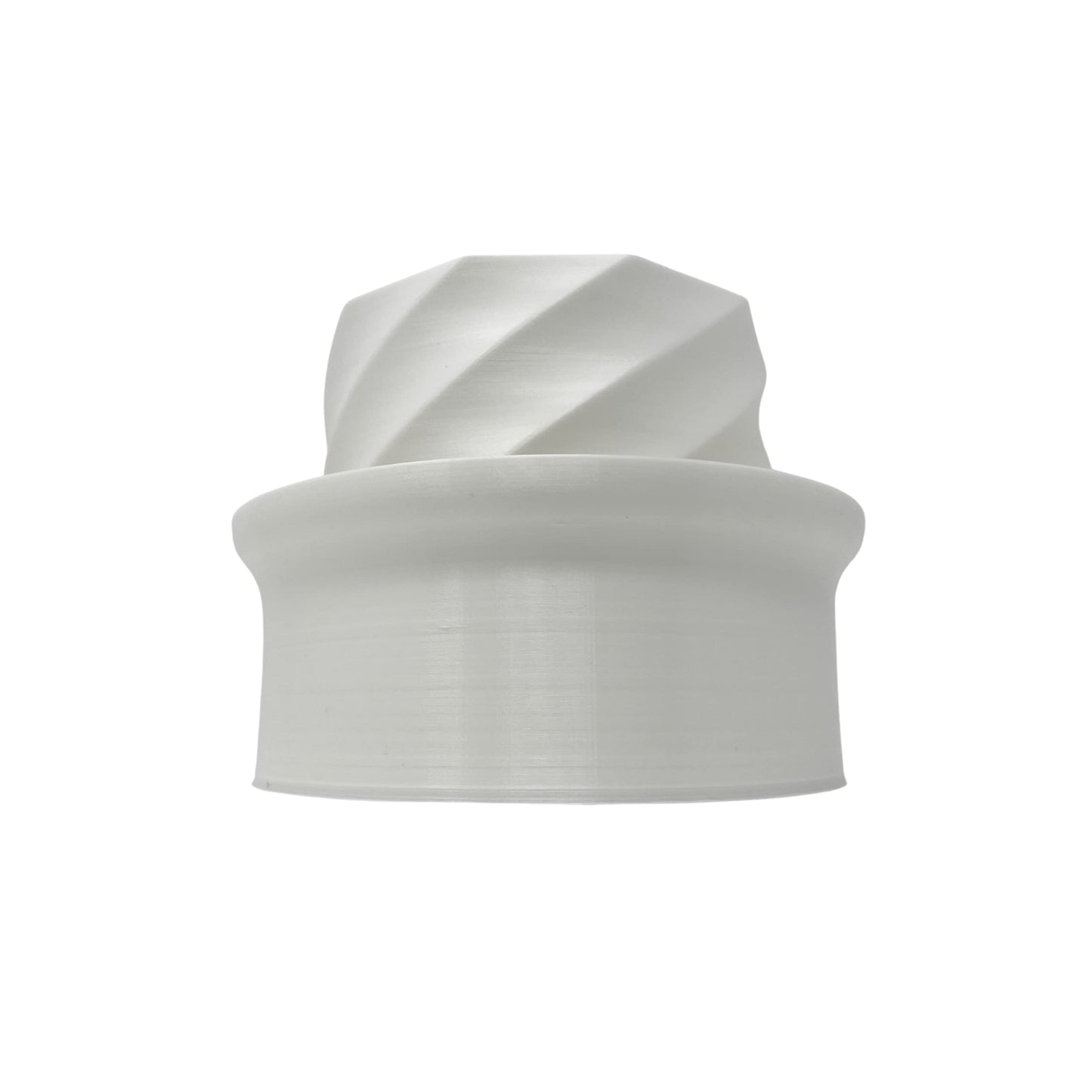 White Silk Self-Watering Planter with Spiral Design - Indoor/Outdoor Planter Pot for Succulents, Flowers, or Herbs - Perfect for Decorating Homes & Offices