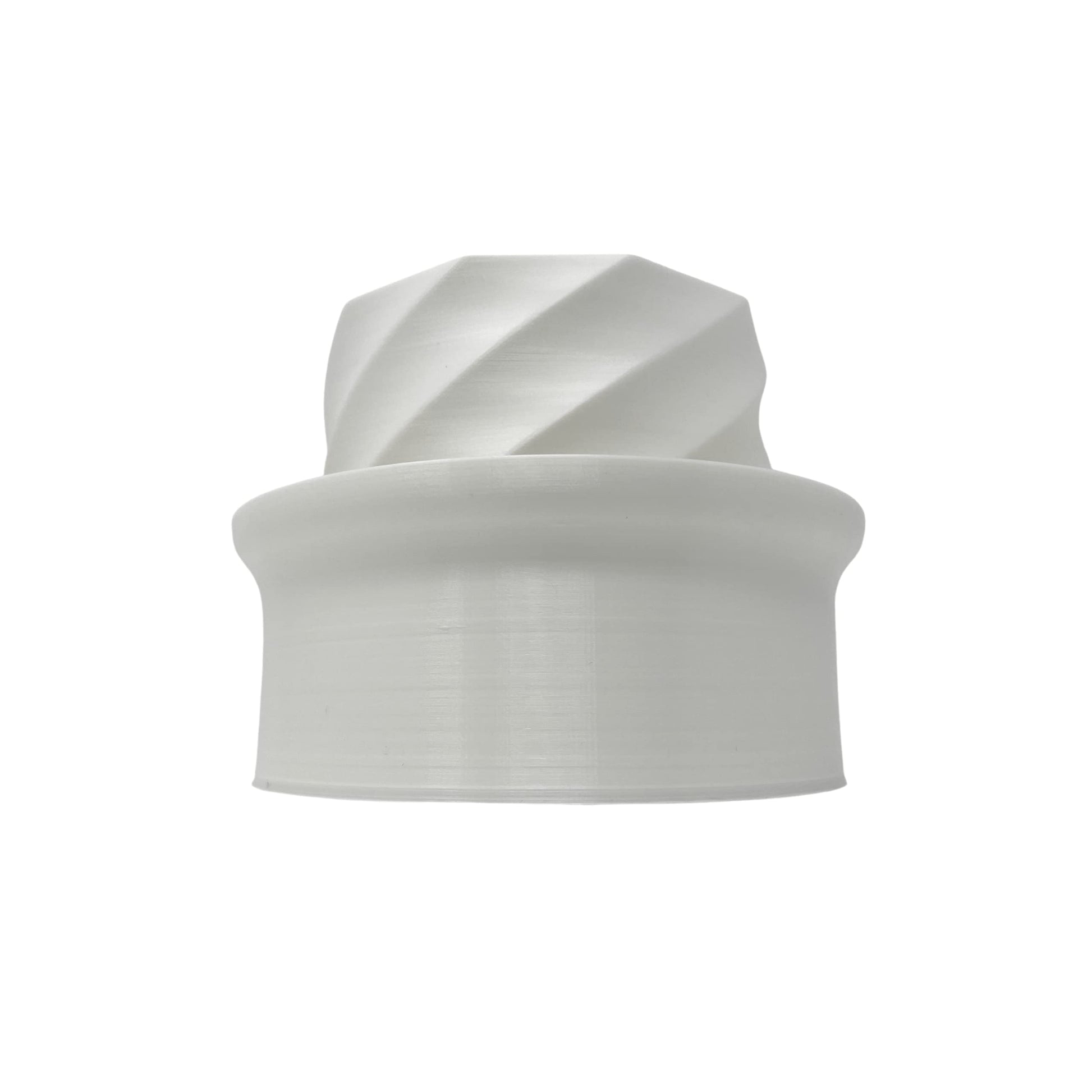 White Silk Self-Watering Planter with Spiral Design - Indoor/Outdoor Planter Pot for Succulents, Flowers, or Herbs - Perfect for Decorating Homes & Offices