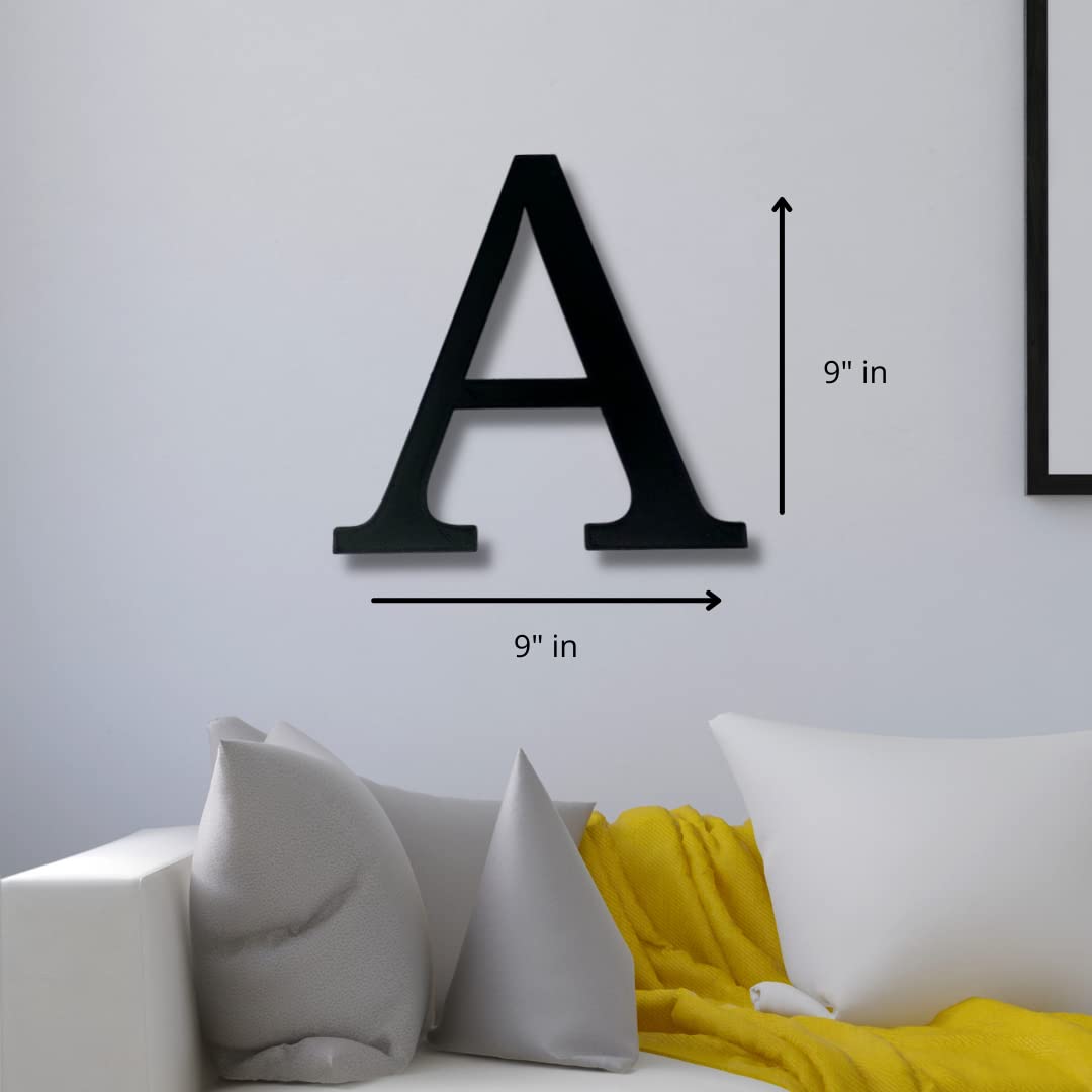 Alphabet Wall Sign Lettering - Decorative 3D Printed Home Sign - Personalize your Living Room and Bedroom Wall - Letter Symbol Wall Decor