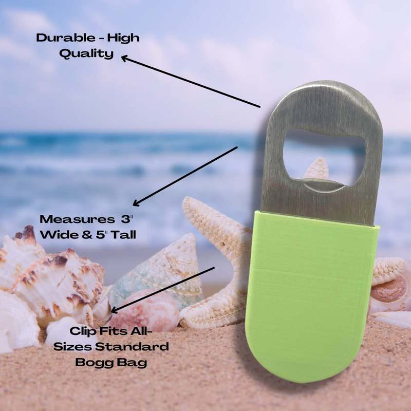 BOGLETS - Bottle Opener Charm Accessory For Bogg Bags - Keep a Bottle Opener Handy with your Tote Bag - Multiple Color Options - Made in the USA