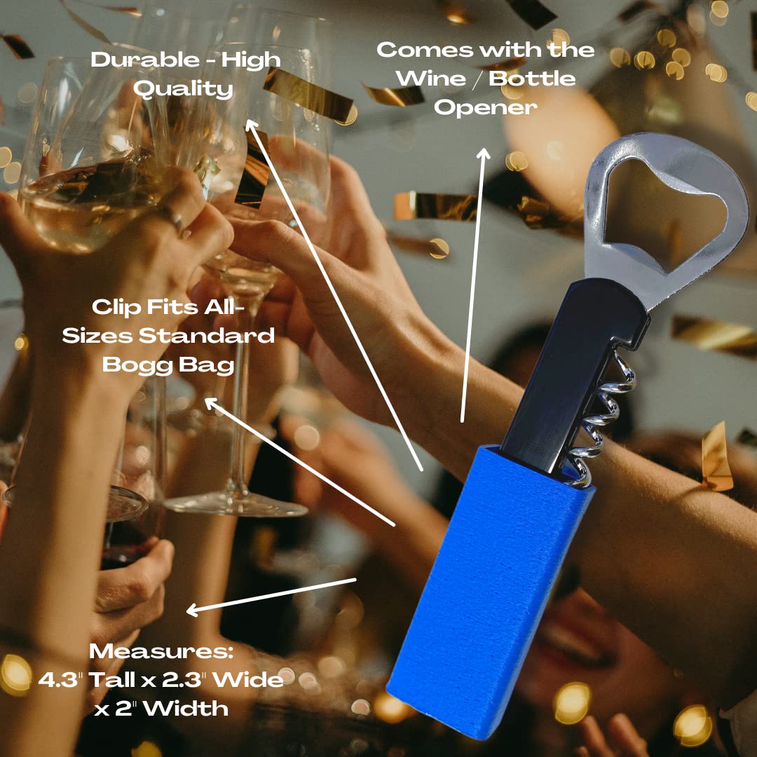 BOGLETS - Wine & Bottle Opener Charm Accessory Compatible with Bogg Bags - Keep a Wine Opener Handy with your Tote Bag