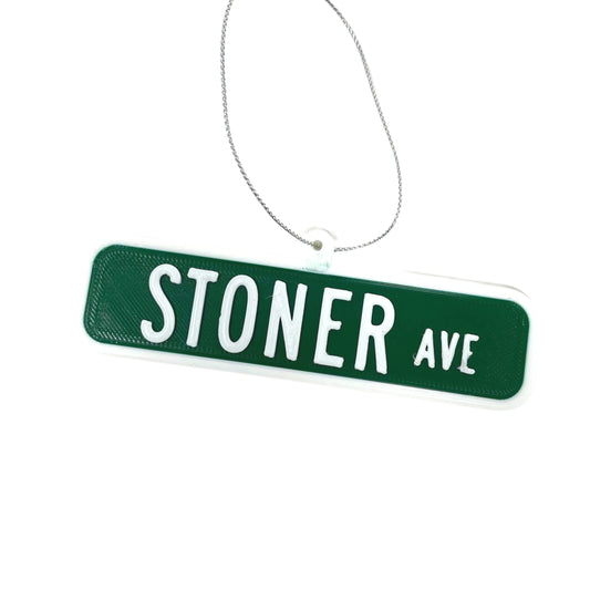 Stoner Ave Christmas Ornament - Decorative Christmas Ornament - Decorative Holiday Ornament - Made in The USA