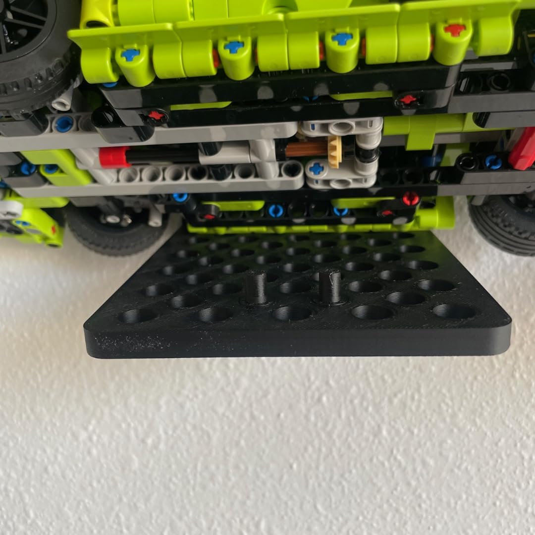 Universal Wall Display Compatible with Lego Technic Racecars | Side Profile Wall Mount for Technic Car Models | Made in USA