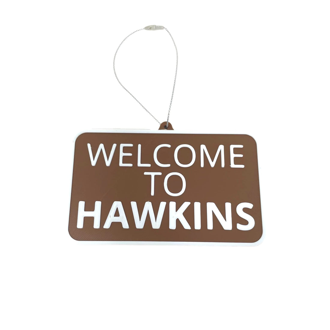 Welcome to Hawkins Christmas Ornament - Perfect for Stranger Fans - Decorative Holiday Ornament - Made in The USA
