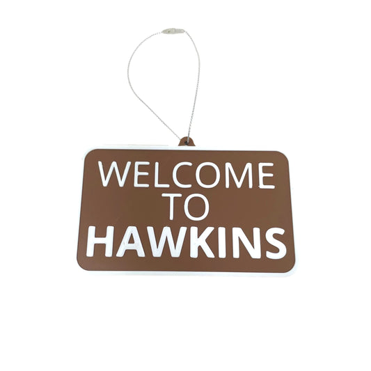 Welcome to Hawkins Christmas Ornament - Perfect for Stranger Fans - Decorative Holiday Ornament - Made in The USA