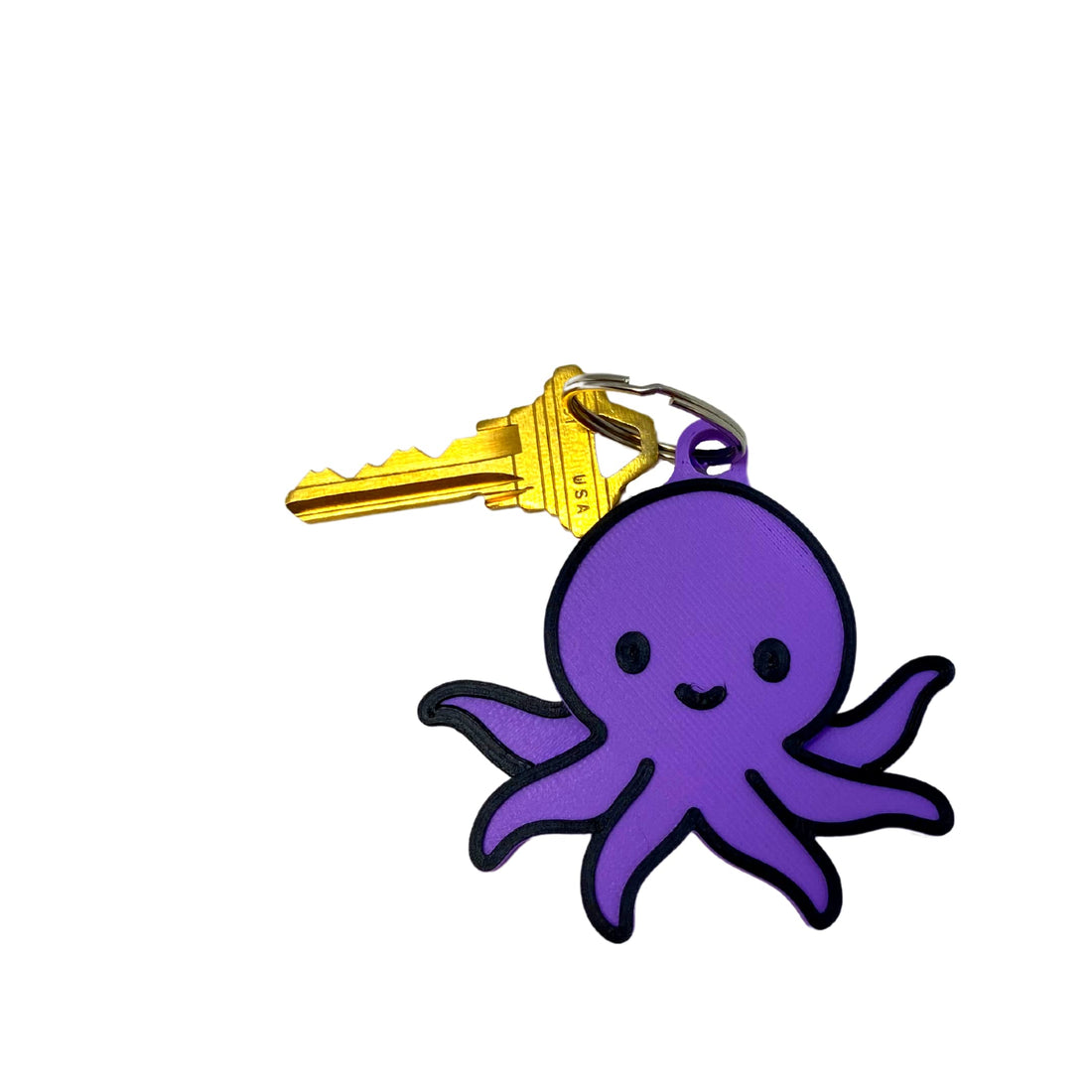 Kawaii Cute Octopus Keychain - Perfect for Hanging your keys. - Decorate your Backpacks, Lunchboxes, Luggage, & Tote Bags Octopus