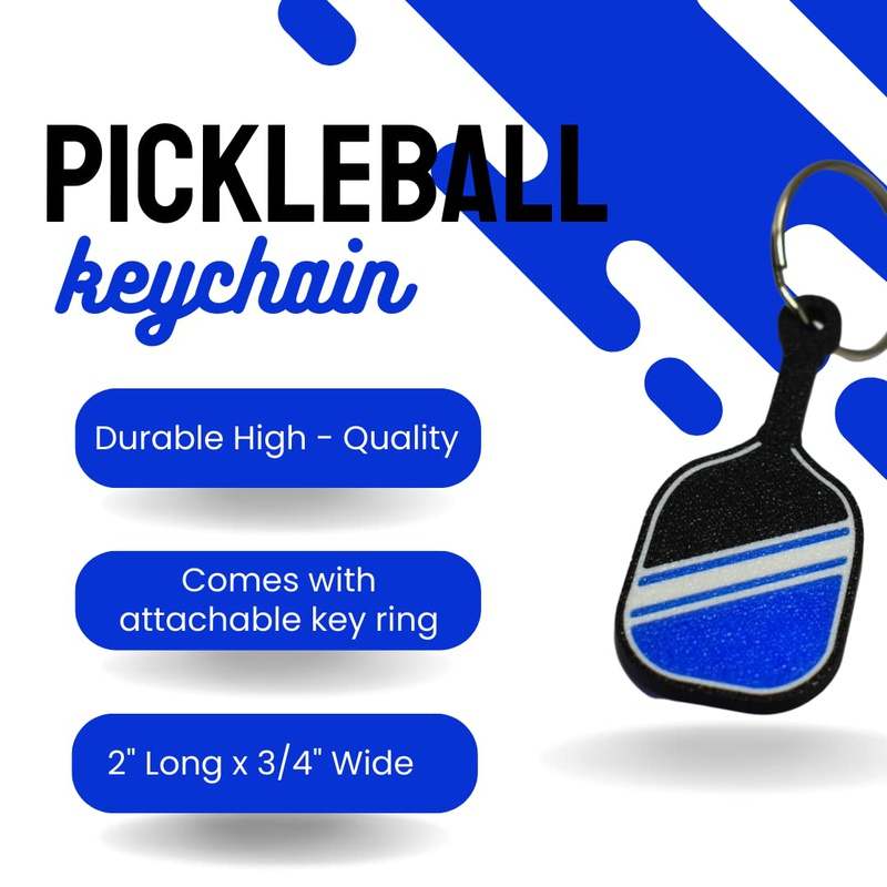 FRESHe Pickleball Keychain blue