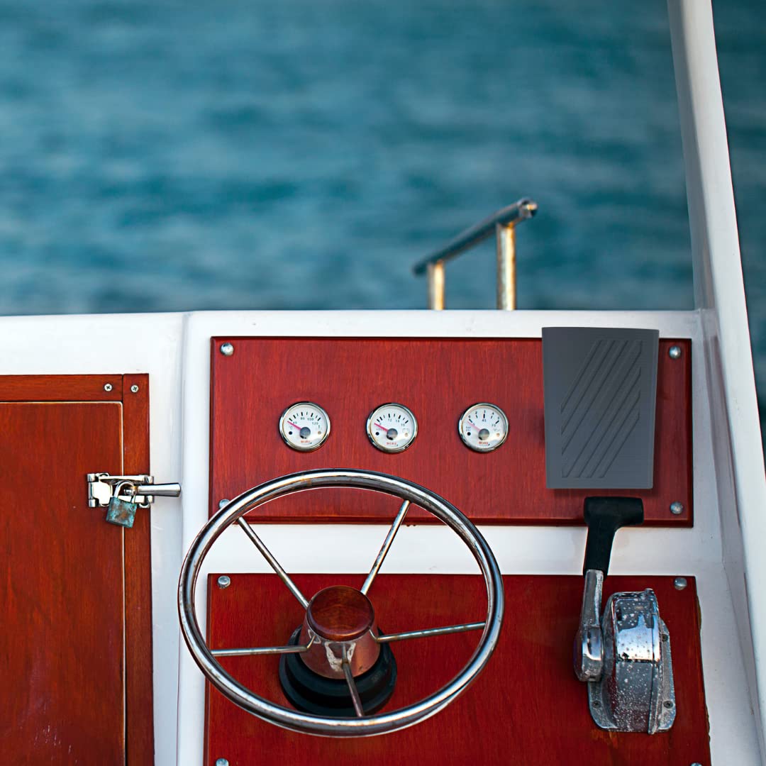 Boat Phone Holder - Keep Your Phone Dry and Safe on The Water - Easily Mounts to Any Boat and Holds Any Phone - Made in USA - Gray