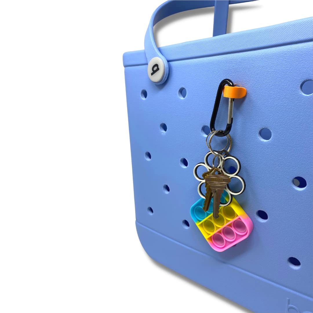 BOGLETS - Bogg Bag Carabiner Keys Holder Charm Accessory - Secure & Organize Your Keys or Other Valuables in Your Bogg Bag