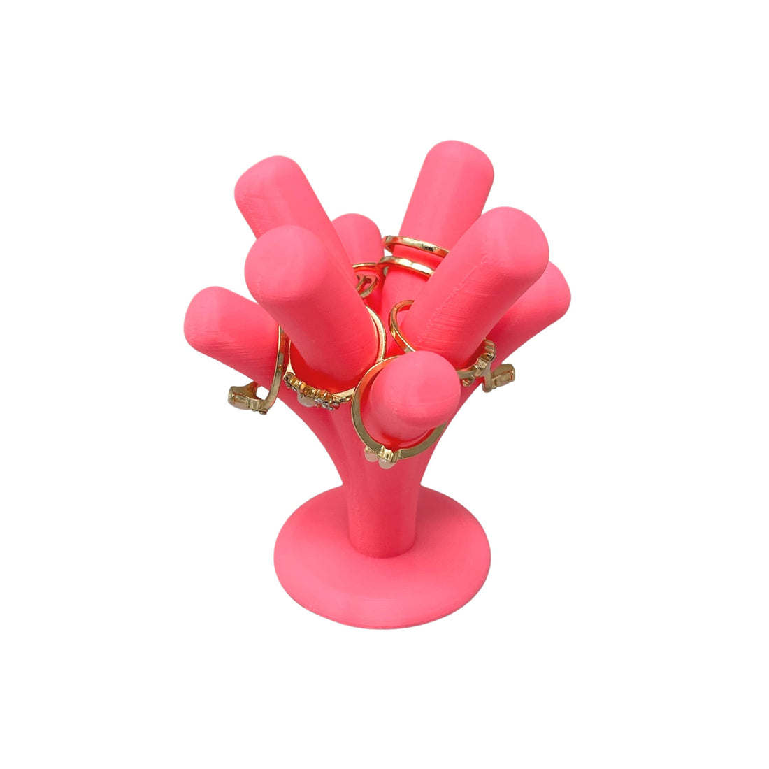 Jewelry Ring Display - Pink Tree - 8 Branch Ring Display Organizer for Women