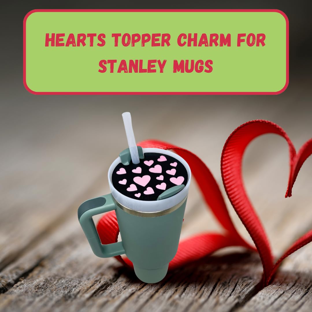 BAGLETS - Valentines Day Topper Charms Compatible with Stanley Cups | Customize Tumblers with Cute Charms | Easily Removable & Interchangeable | Made in USA