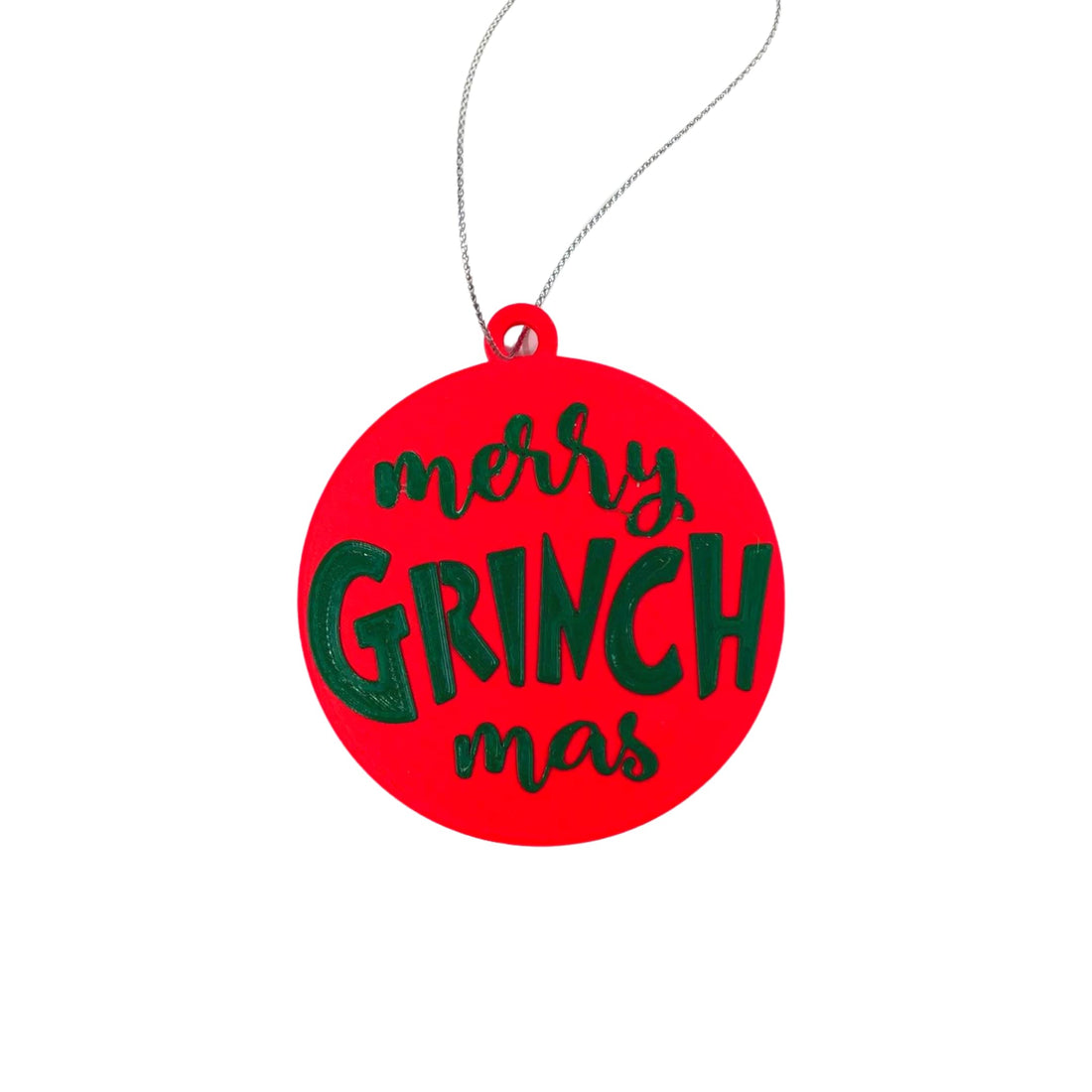 Merry Grinchmas Christmas Ornament - Decorative Holiday Ornament - Made in The USA