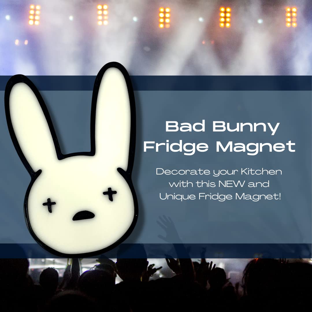 Bad Bunny Glow in the Dark Fridge Magnet