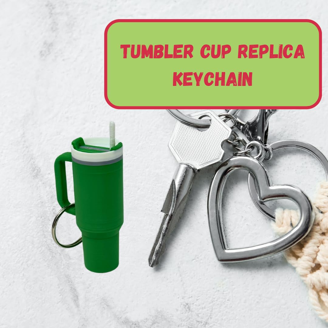Tumbler Cup Replica Keychain | Popular Water Bottle Replica Mug Key Tag for Car Keys | Made in USA