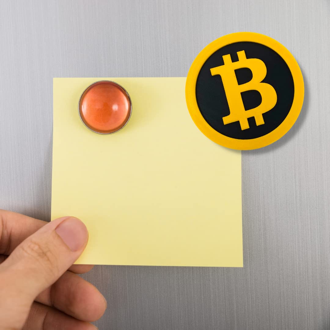 Bitcoin Fridge Magnet - Decorative Fridge Magnet for Cryptocurrency Fans