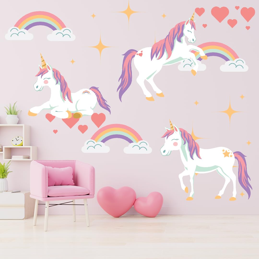 Wall Decals for Kids Rooms – Unicorn – Made in USA - Large