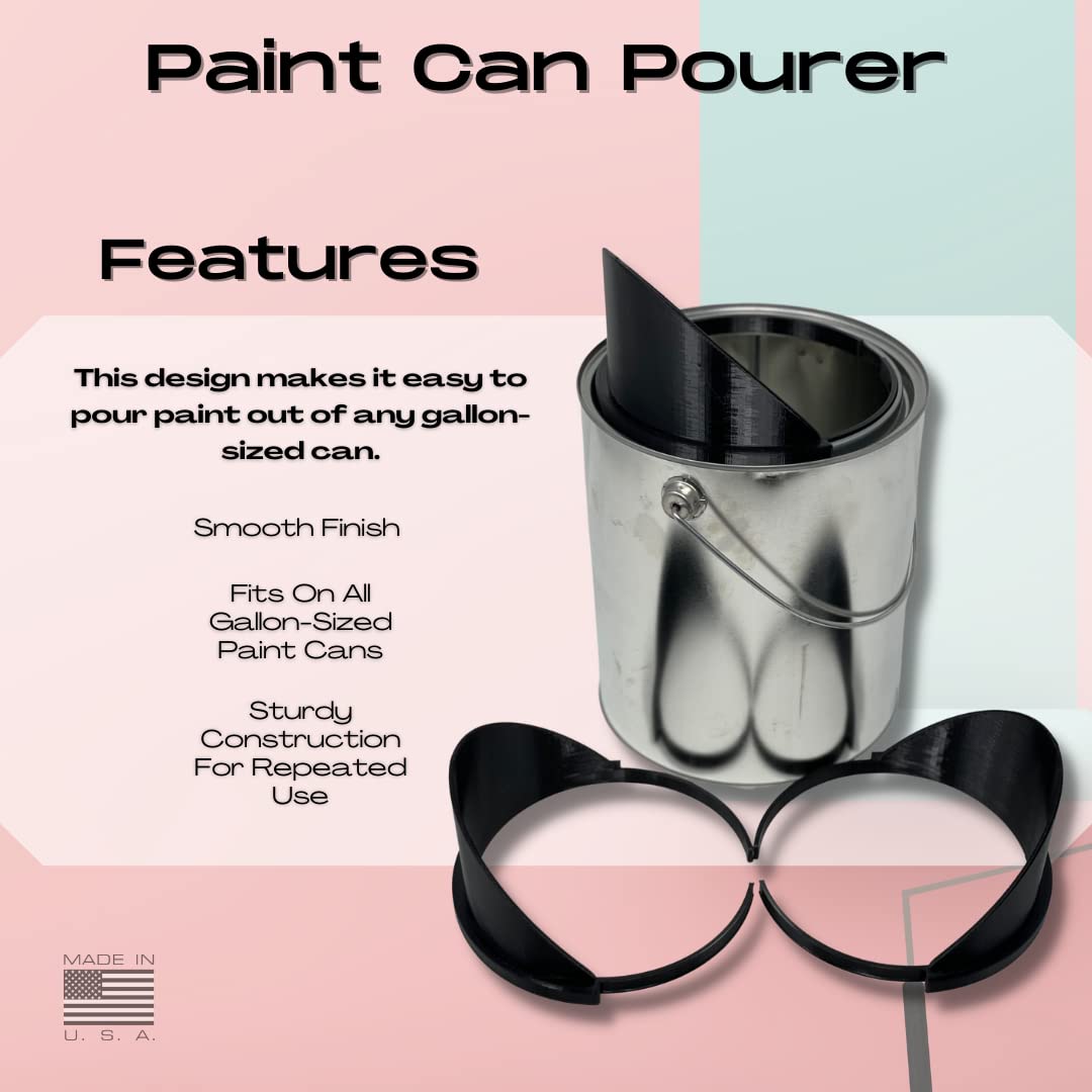 3-Pack Gallon Paint Pourer - Fits Gallon-Sized Paint Cans - No More Spills - Value Pack