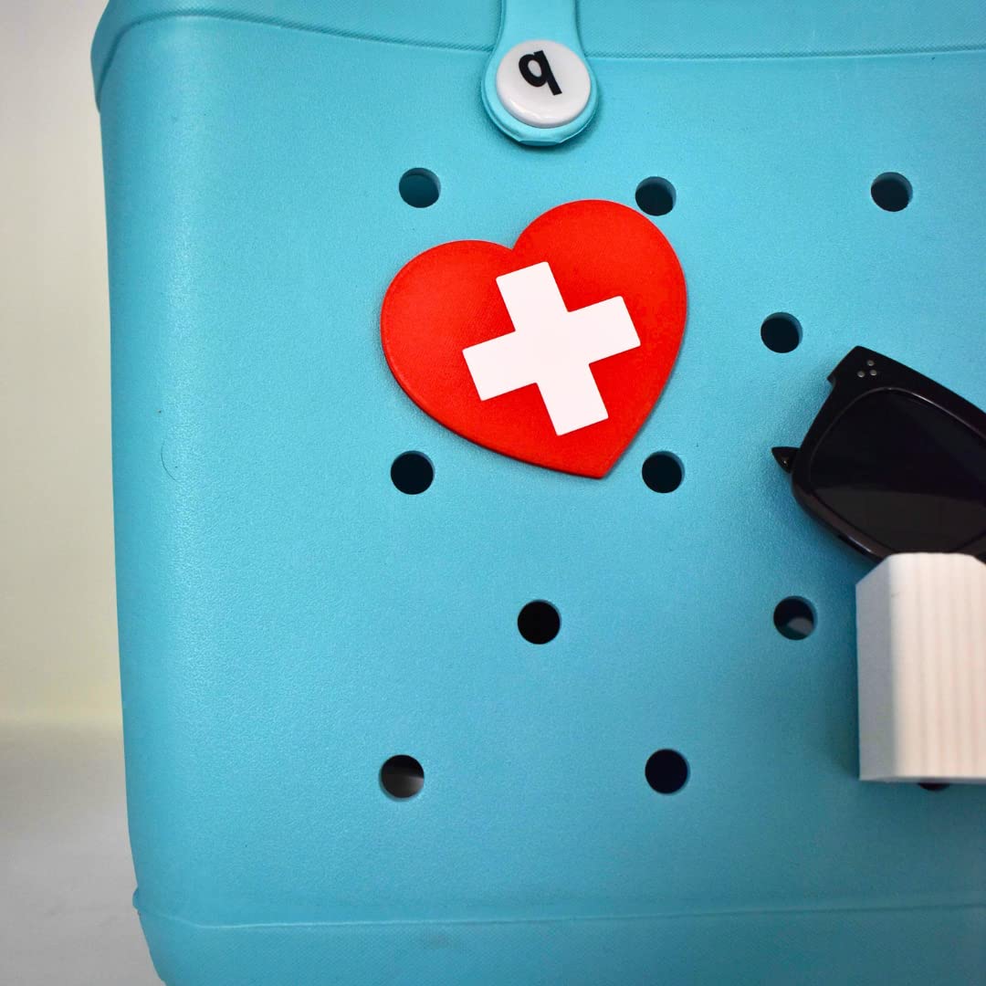 Boglets - RN Nurse Charm - Decorative Charms for Nurses - Compatible with Bogg Bags, Simply Southern and other Tote Bags