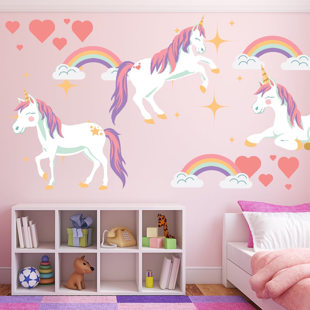 Wall Decals for Kids Rooms – Unicorn – Made in USA - Large