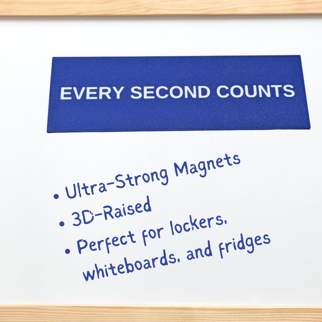 Every Second Counts Fridge Magnet