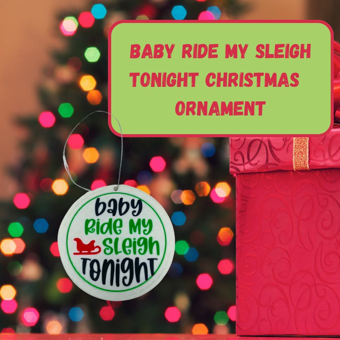 Funny Gag Gift Christmas Ornament | Perfect Dirty Santa Gift Holiday Ornament | Made in USA