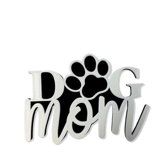 FRESHe BOGLETS - Abstract Dog Mom Charm - Decorative Charm Accessories Compatible with Bogg Bags, Simply Southern and other Tote Bags.