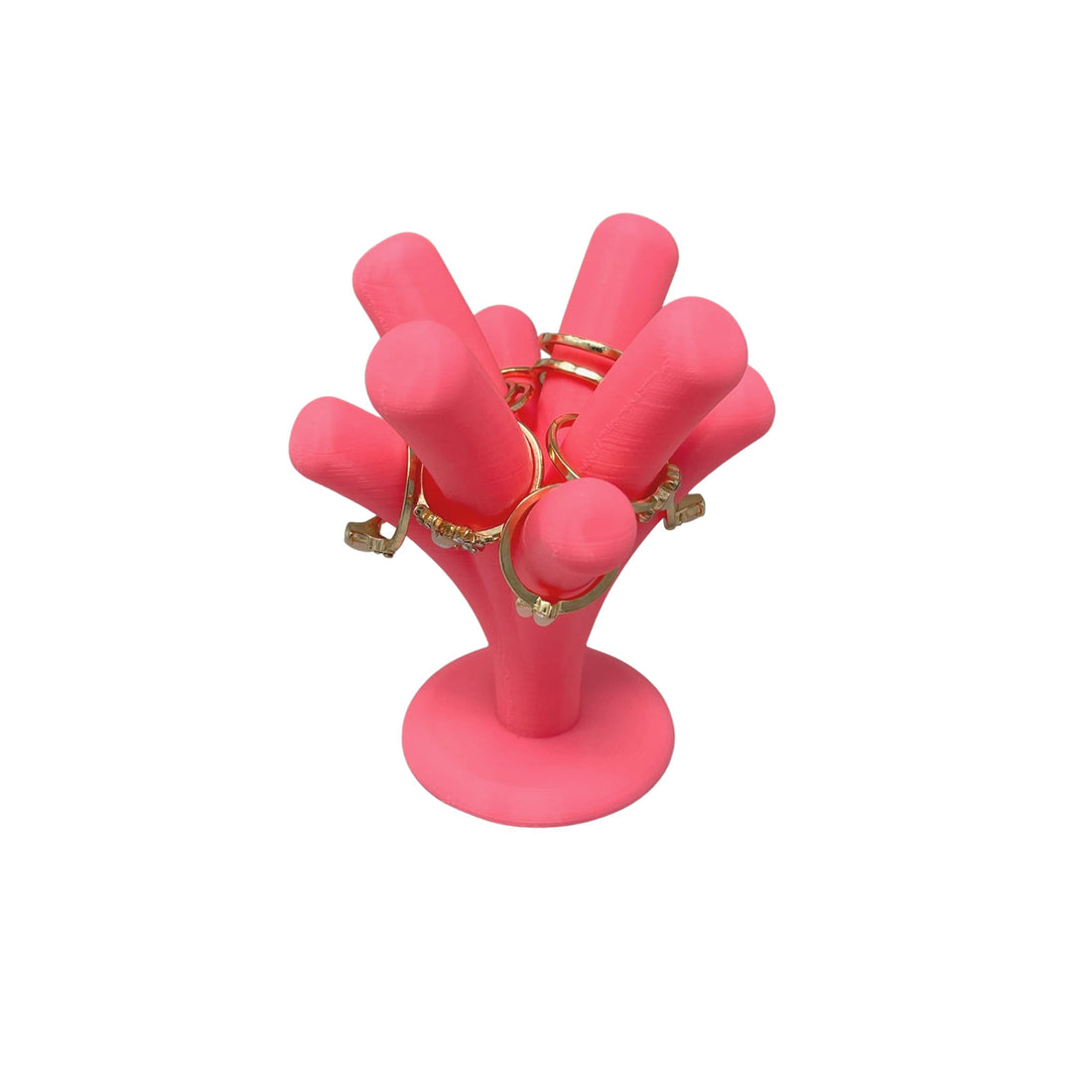 Jewelry Ring Display - Pink Tree - 8 Branch Ring Display Organizer for Women