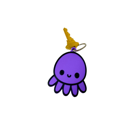 Cute Kawaii Octopus Keychain - Perfect for Hanging your keys. Decorate your Backpacks, Lunchboxes, Luggage, & Tote Bags (Octopus)