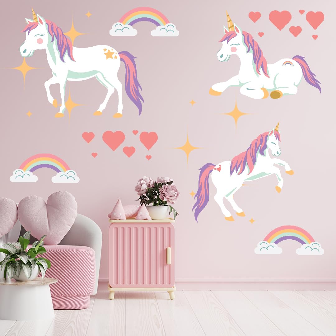 Wall Decals for Kids Rooms – Unicorn – Made in USA - Large