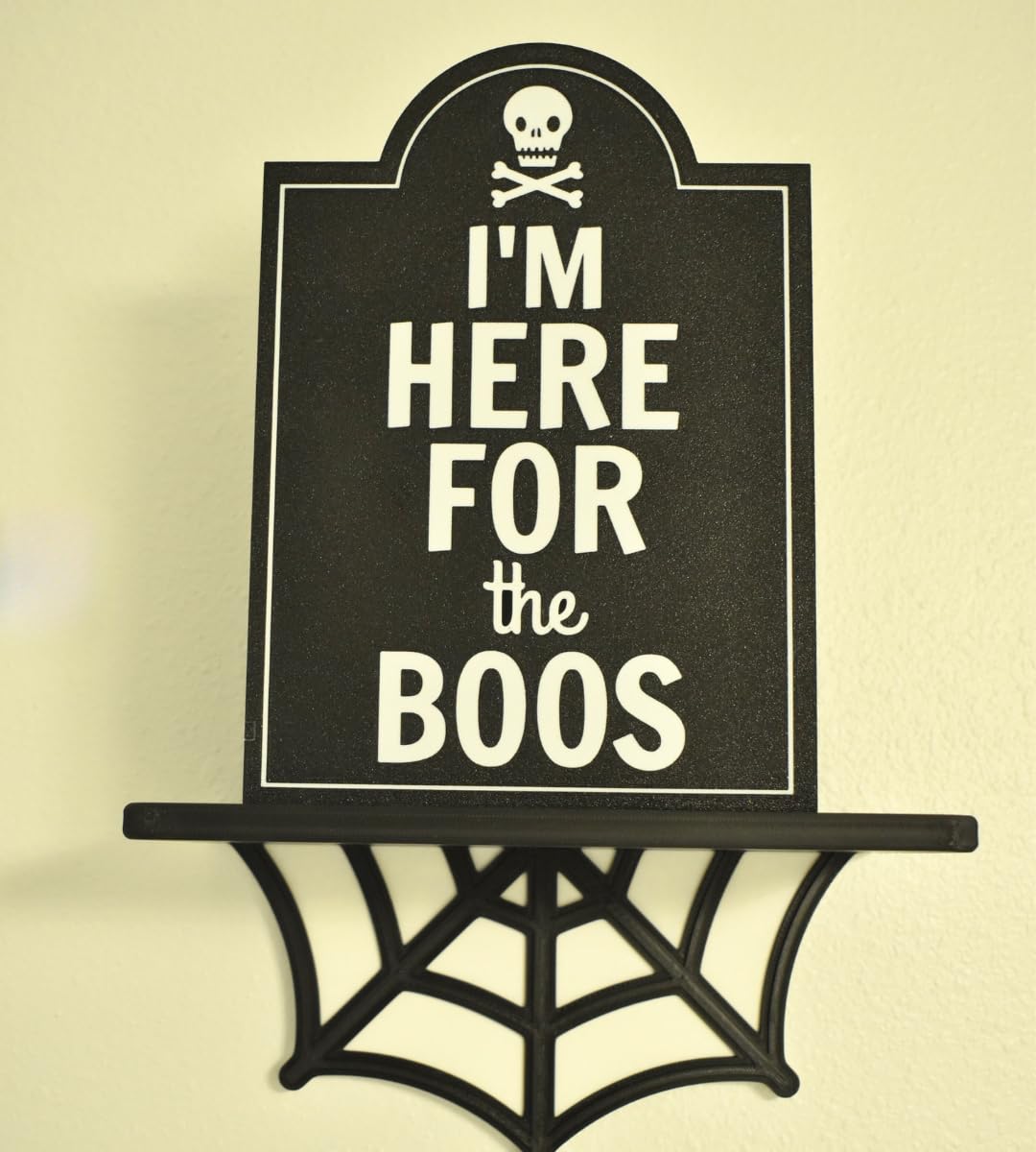 I'm Here For The Boos Halloween Bar Sign Decor | Halloween Party Decoration | Made in USA