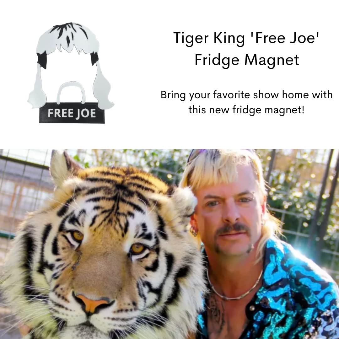 Tiger King 'Free Joe' Fridge Magnet for Tiger King Fans - Bring Your Favorite Show to Life with The Free Joe Exotic Magnet