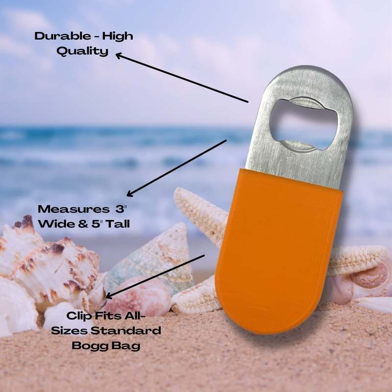 BOGLETS - Bottle Opener Charm Accessory For Bogg Bags - Keep a Bottle Opener Handy with your Tote Bag - Multiple Color Options - Made in the USA