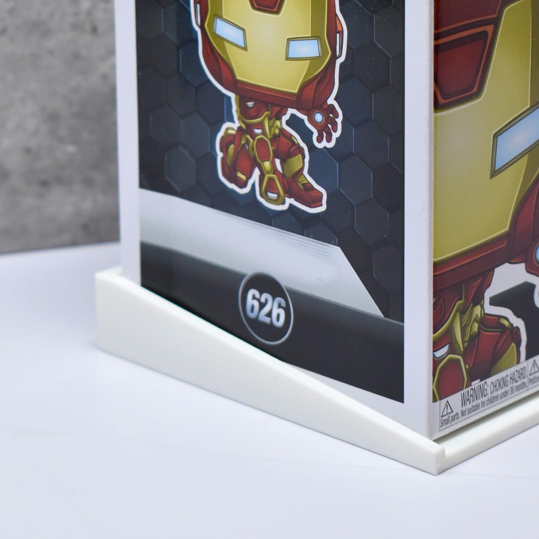 Collectible Wall Display Stands Compatible with Funko Pop Figures in Box | Display Original Figures With Boxes on Wall | Made in USA