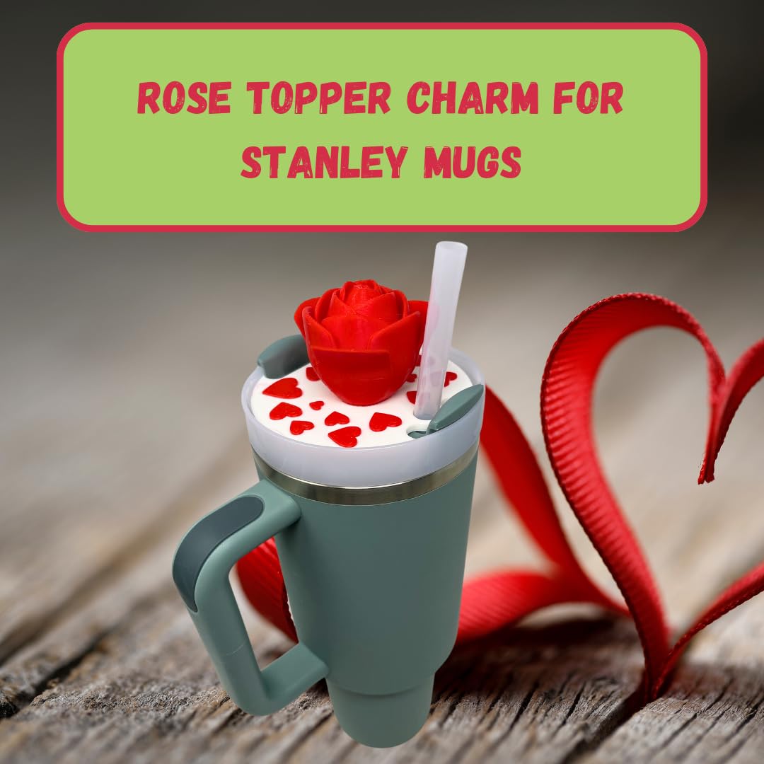 BAGLETS - Valentines Day Topper Charms Compatible with Stanley Cups | Customize Tumblers with Cute Charms | Easily Removable & Interchangeable | Made in USA