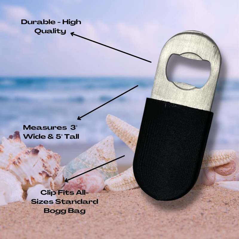 BOGLETS - Bottle Opener Charm Accessory For Bogg Bags - Keep a Bottle Opener Handy with your Tote Bag - Multiple Color Options - Made in the USA