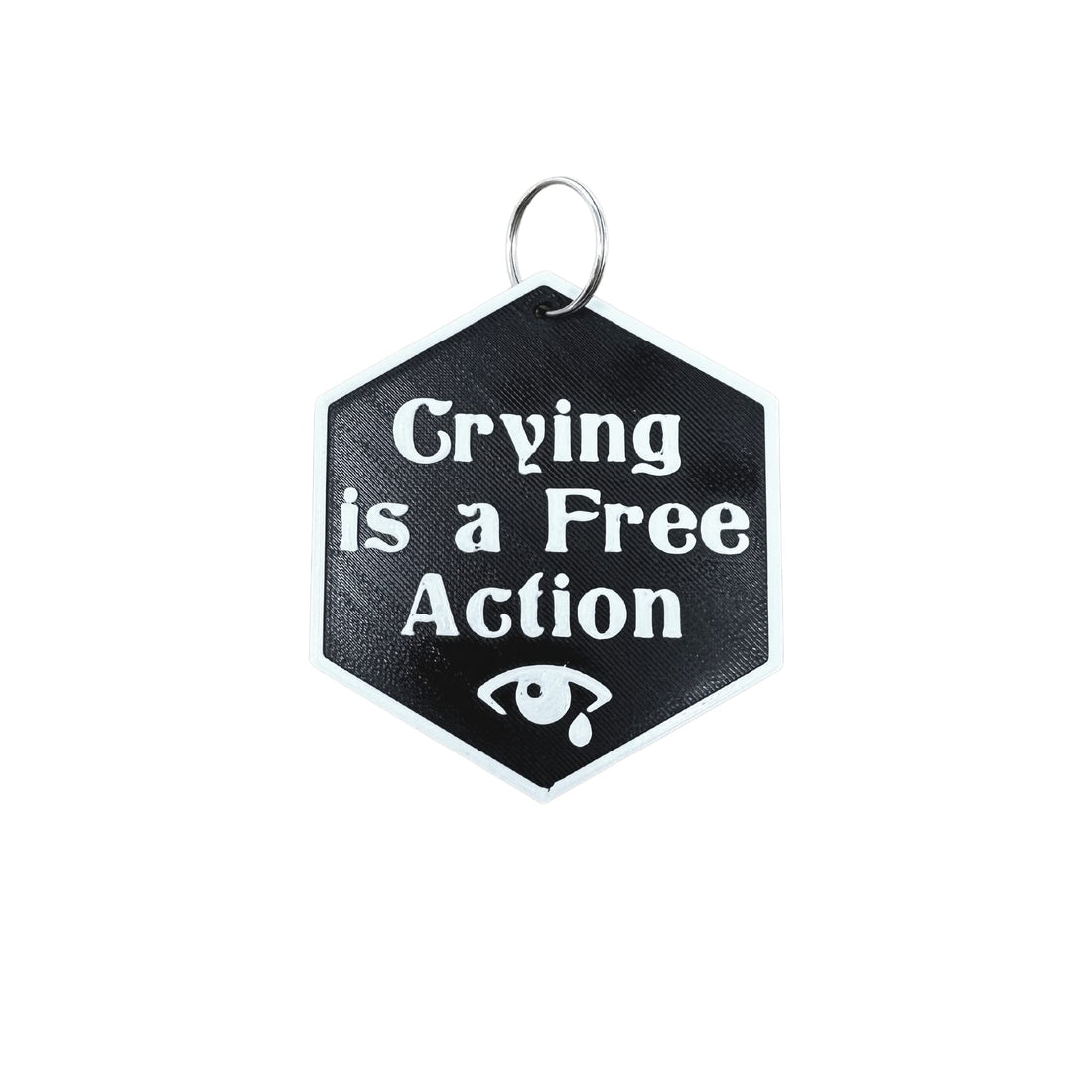 DND Crying is a Free Action Fridge Magnet Token | D&D Tabletop Games Token