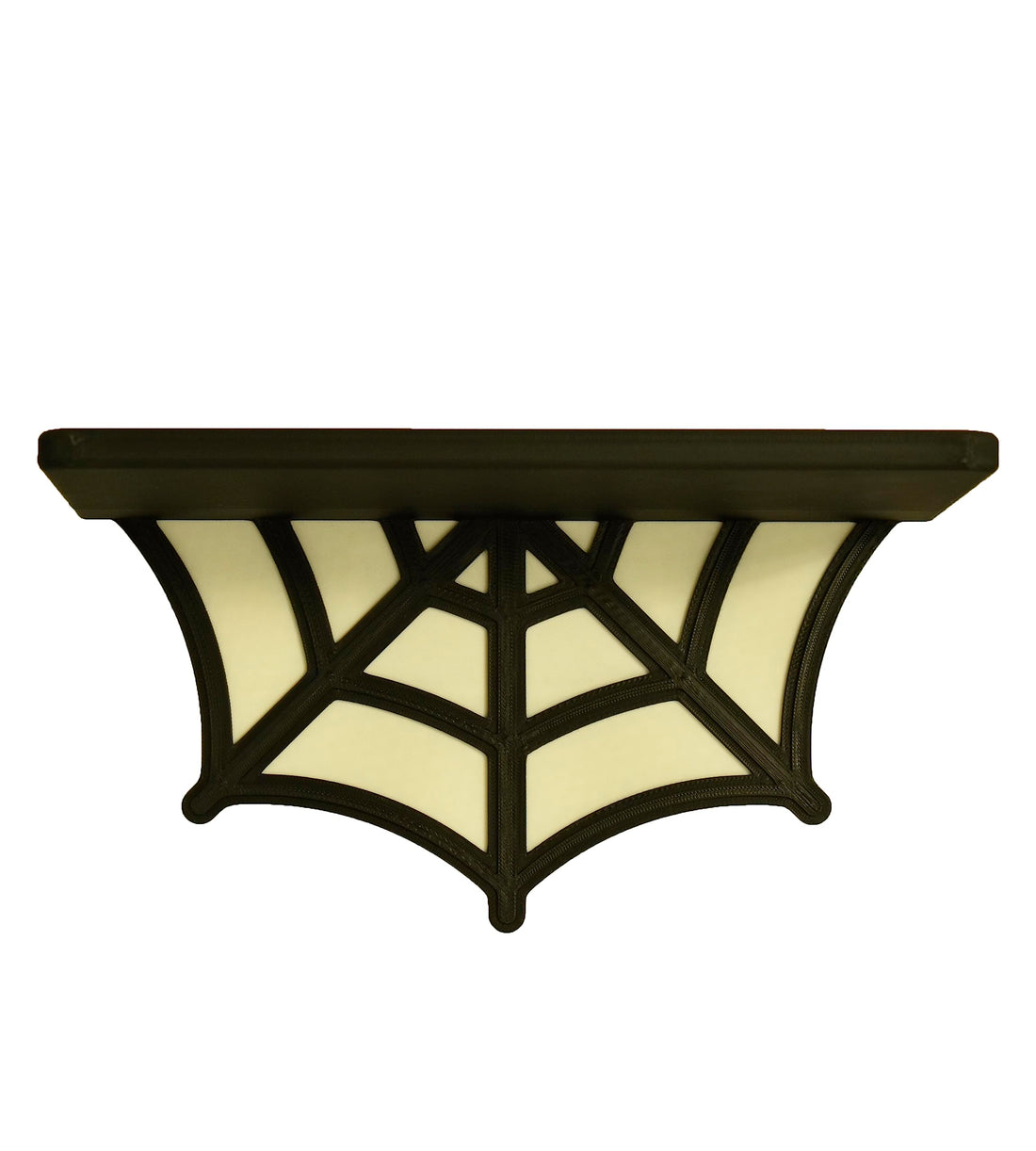 Spider Web Floating Shelf | Spooky Halloween Decor Shelf | 9" Wide x 5" Deep | Made in USA