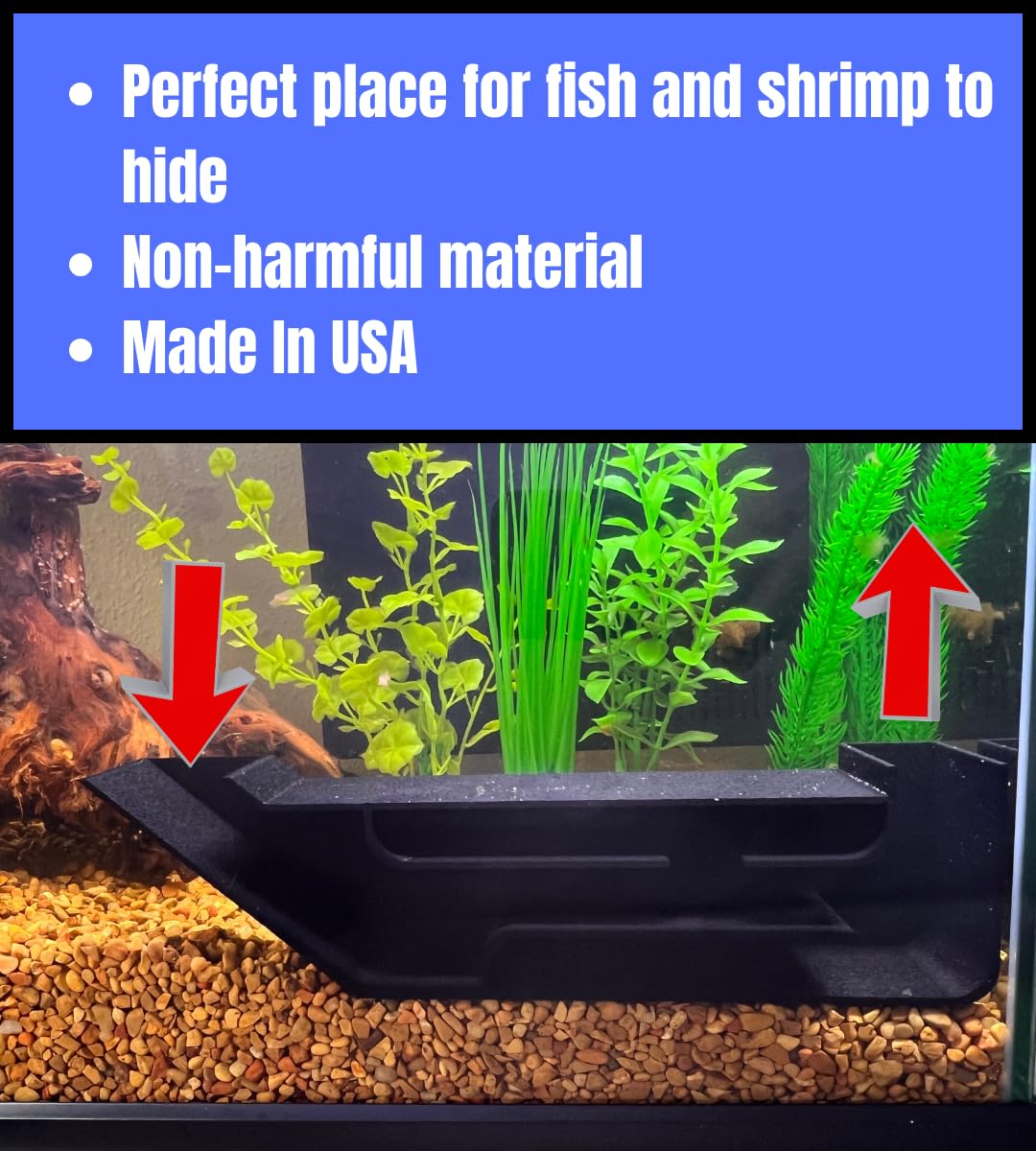 Chatelet REEFSHAPE Aquarium X-Large Underground Tunnel | Fish & Shrimp Hideout for Aquariums | Unique Underground Viewing Tunnel | 9.75" X 2.5" | Made in USA XL