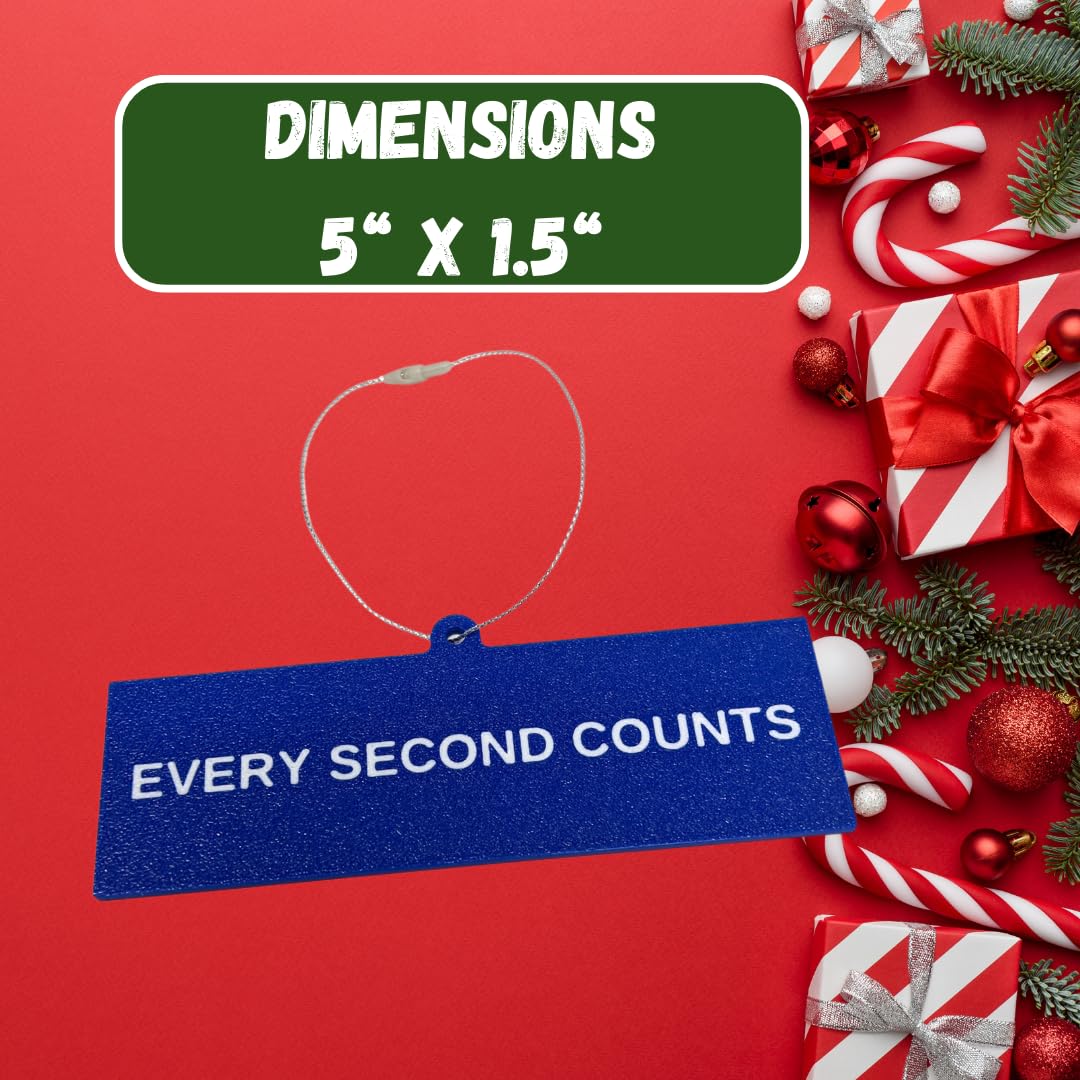 Every Second Counts Christmas Ornament | Inspirational Holiday Ornament | Made in USA