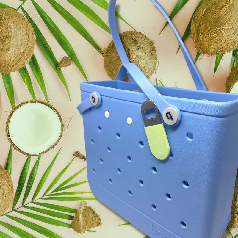 BOGLETS - Bottle Opener Charm Accessory For Bogg Bags - Keep a Bottle Opener Handy with your Tote Bag - Multiple Color Options - Made in the USA