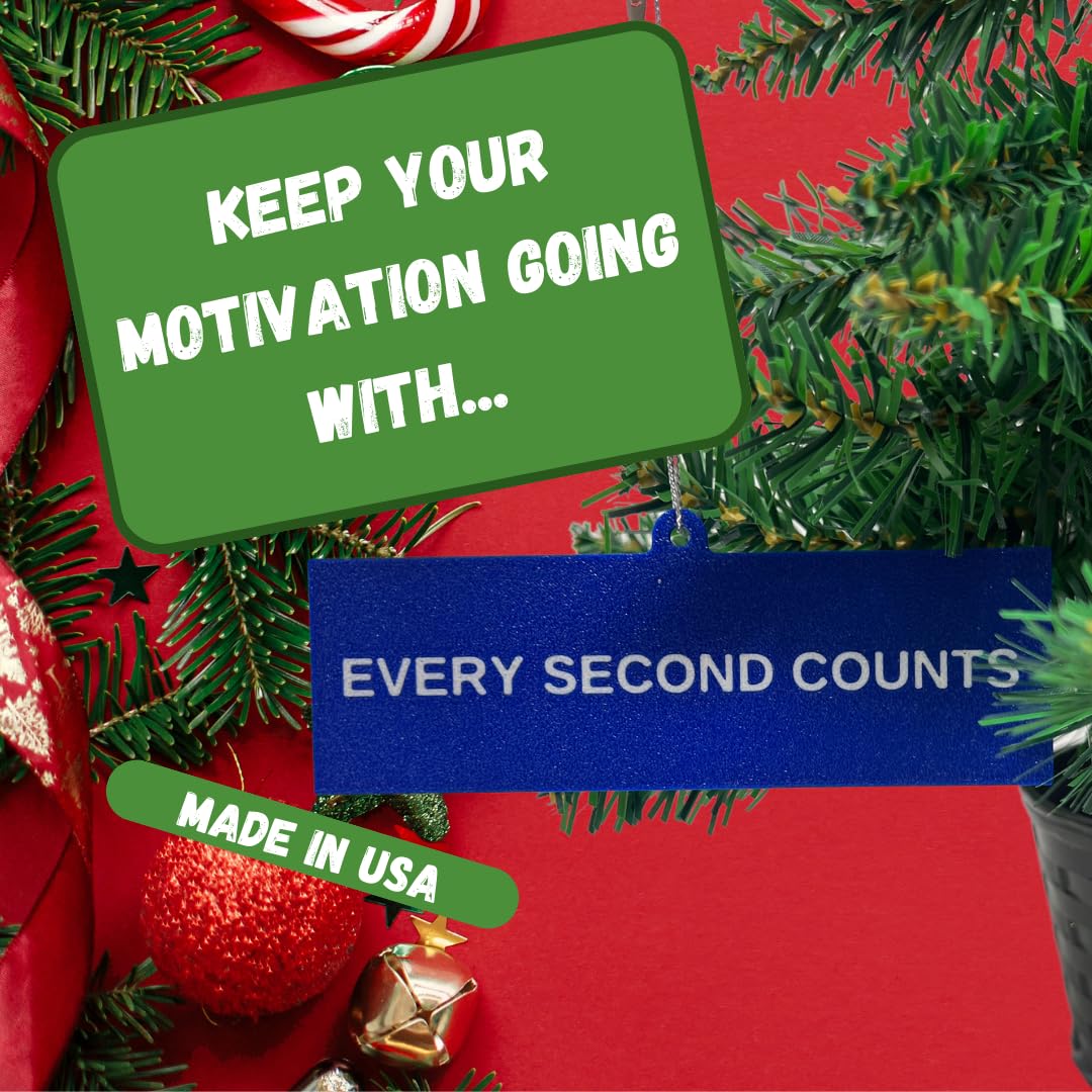 Every Second Counts Christmas Ornament | Inspirational Holiday Ornament | Made in USA