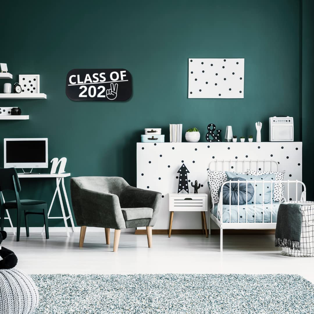 Class of 2022 Graduation Wall Decor & Sign - Perfect Decoration to Celebrate Graduation - Black & White