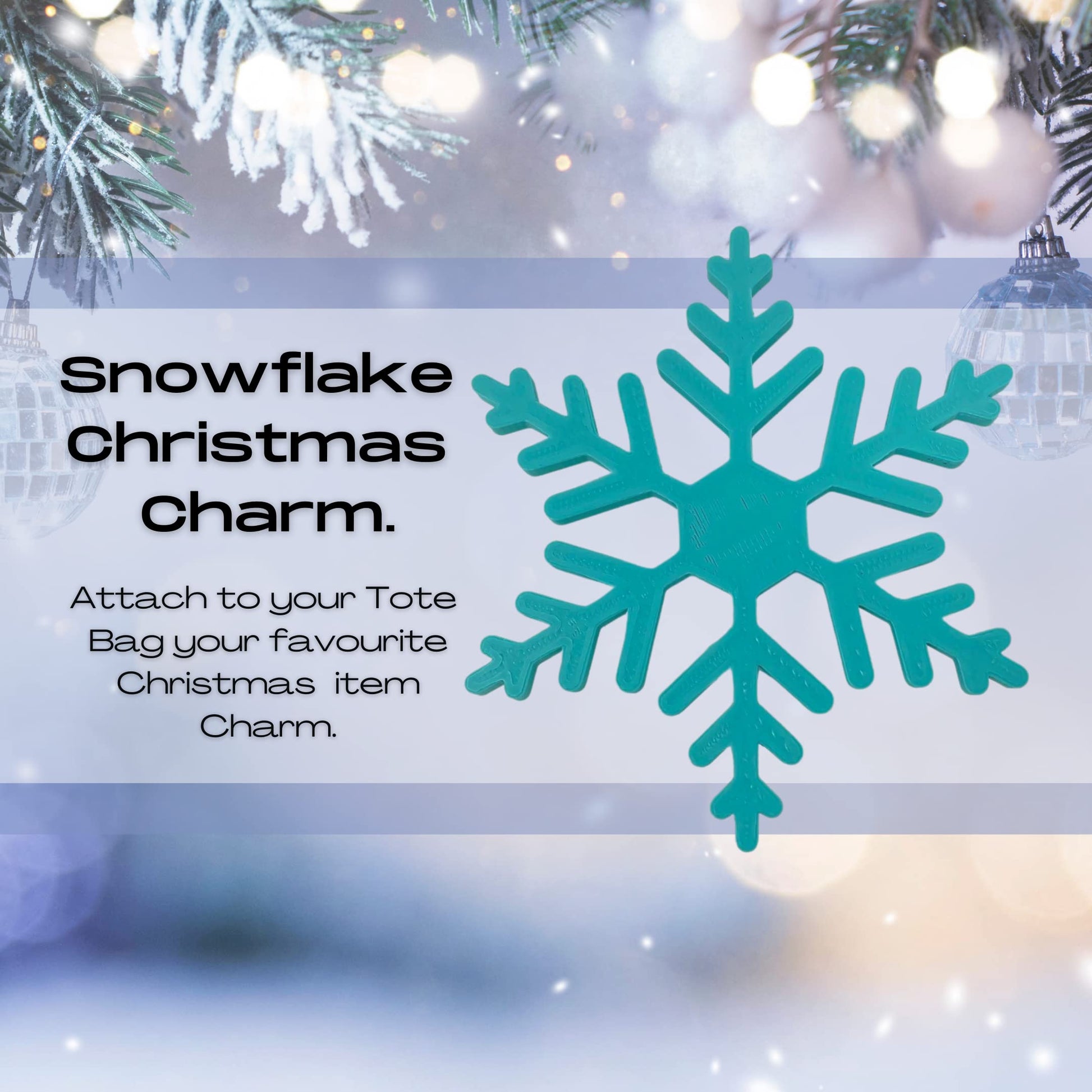 BOGLETS - Snowflake Christmas Charms - Decorative Accessories & Charms - Made in USA