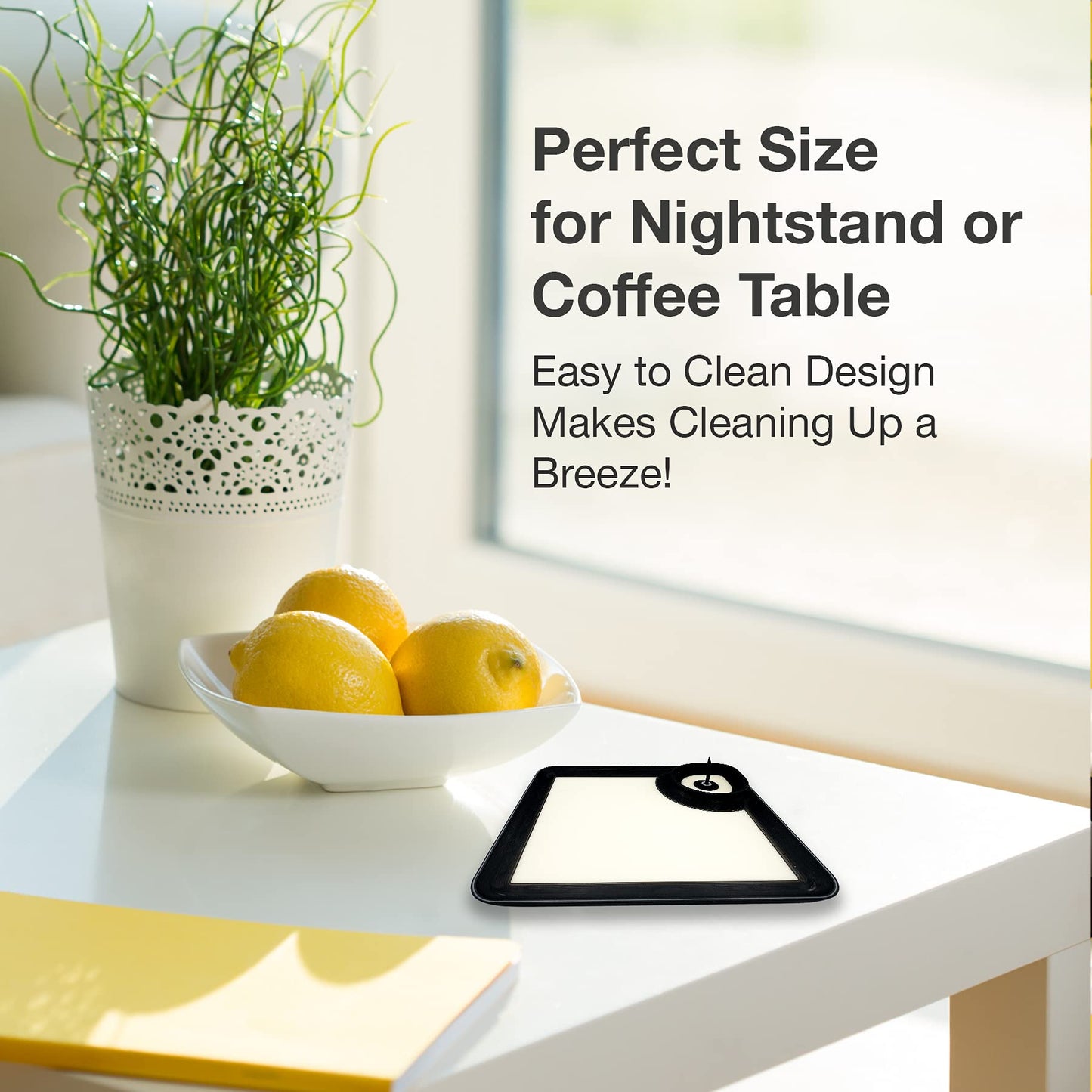 Glow in the Dark All Purpose Tray - Perfect Sized Tray with Replaceable & Detachable Cleaner Heads for Easy Storage & Travel