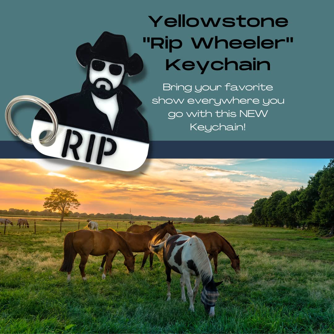 Yellowstone Rip Wheeler Keychain - Perfect for Fans of The Hit TV Show Yellowstone - Decorative Rip Keychain