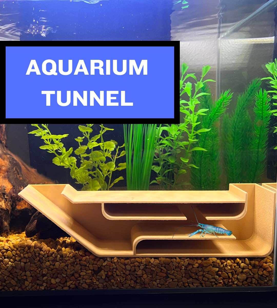 Chatelet REEFSHAPE Aquarium X-Large Underground Tunnel | Fish & Shrimp Hideout for Aquariums | Unique Underground Viewing Tunnel | 9.75" X 2.5" | Made in USA XL