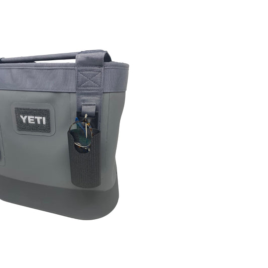 Sunglasses Holder Attachment Compatible with Soft Yeti Coolers & Backpacks with Straps - Accessorize Your Cooler or Backpack & Securely Hold Your Sunglasses - Made in USA!