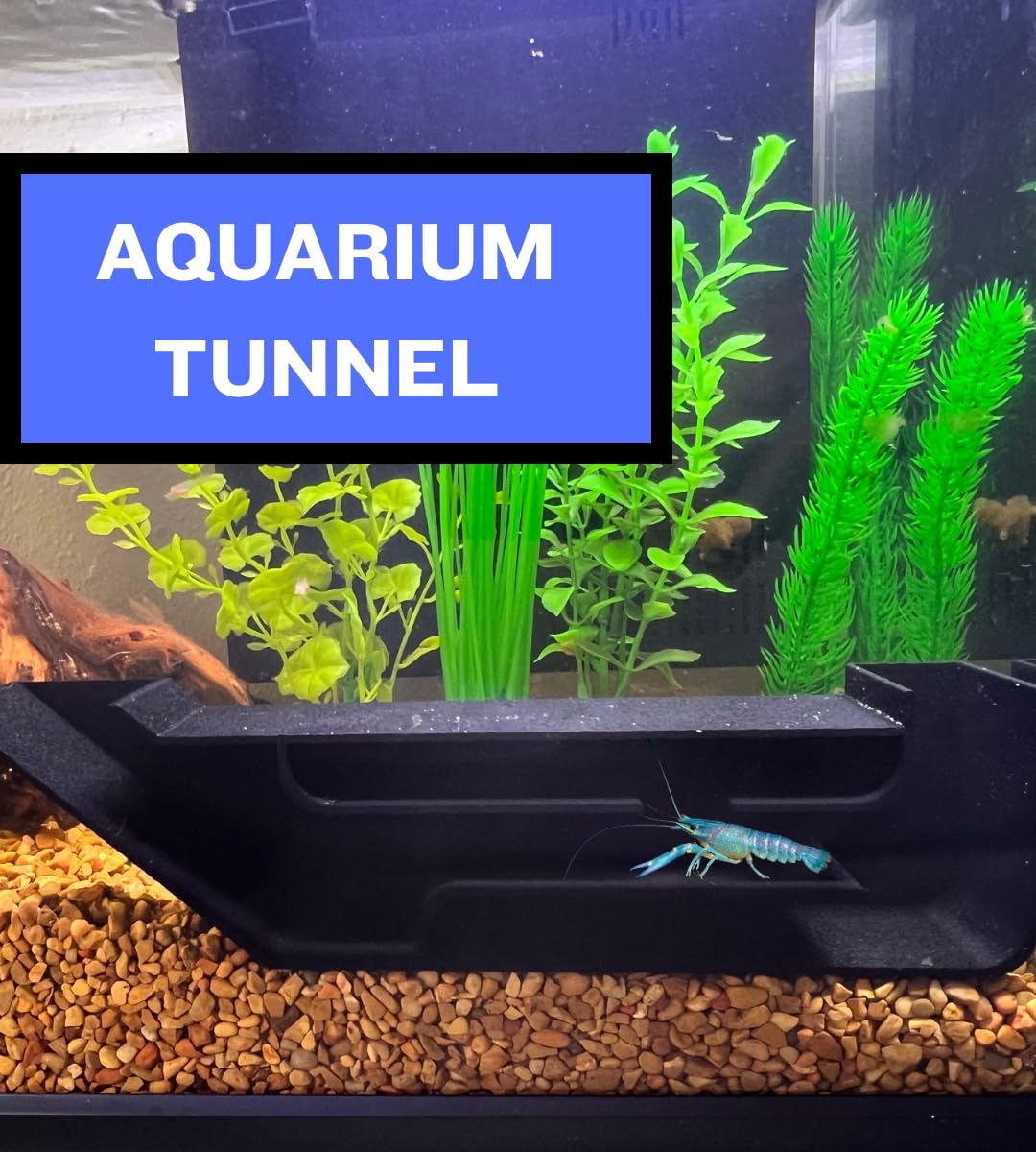 Chatelet REEFSHAPE Aquarium X-Large Underground Tunnel | Fish & Shrimp Hideout for Aquariums | Unique Underground Viewing Tunnel | 9.75" X 2.5" | Made in USA XL