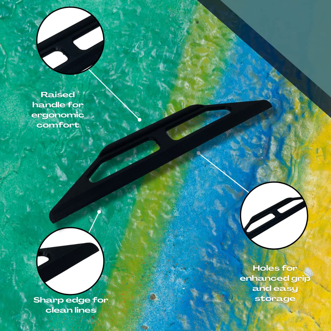 10-inch Plastic Paint Guide and Trim Guard - Multi-Purpose Paint Tool - Perfect for Precision Painting on DIY and Professional Jobs - Rigid Construction
