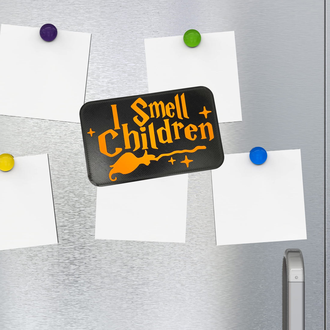 I Smell Children Fridge Magnet - Hocus Pocus Inspired Magnet for Halloween or Spooky Party Decoration - Made in USA!